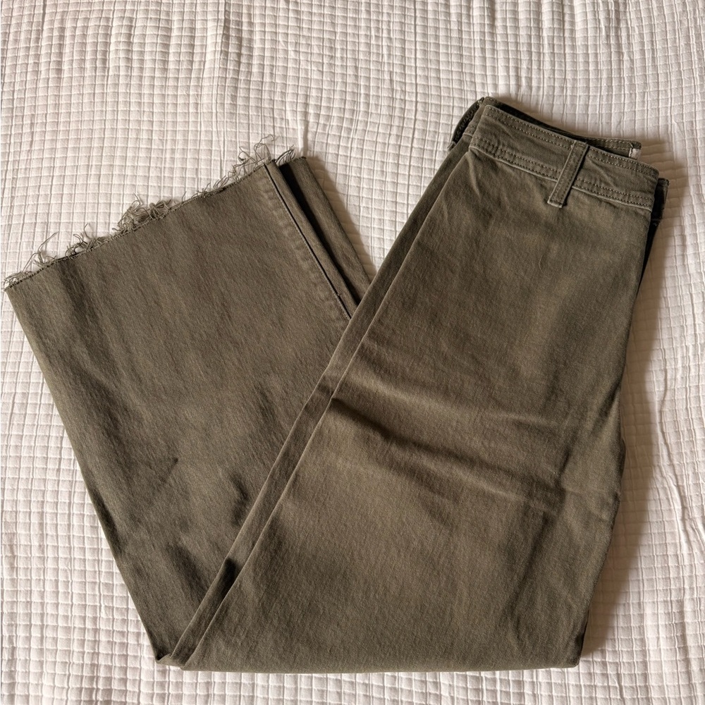 Universal Thread High-Rise Straight Jeans in Olive Green
